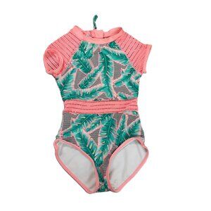 Art Class Infant Size SMALL 6X 1 Piece Bathing Suit Polyester Blend Zip Closure
